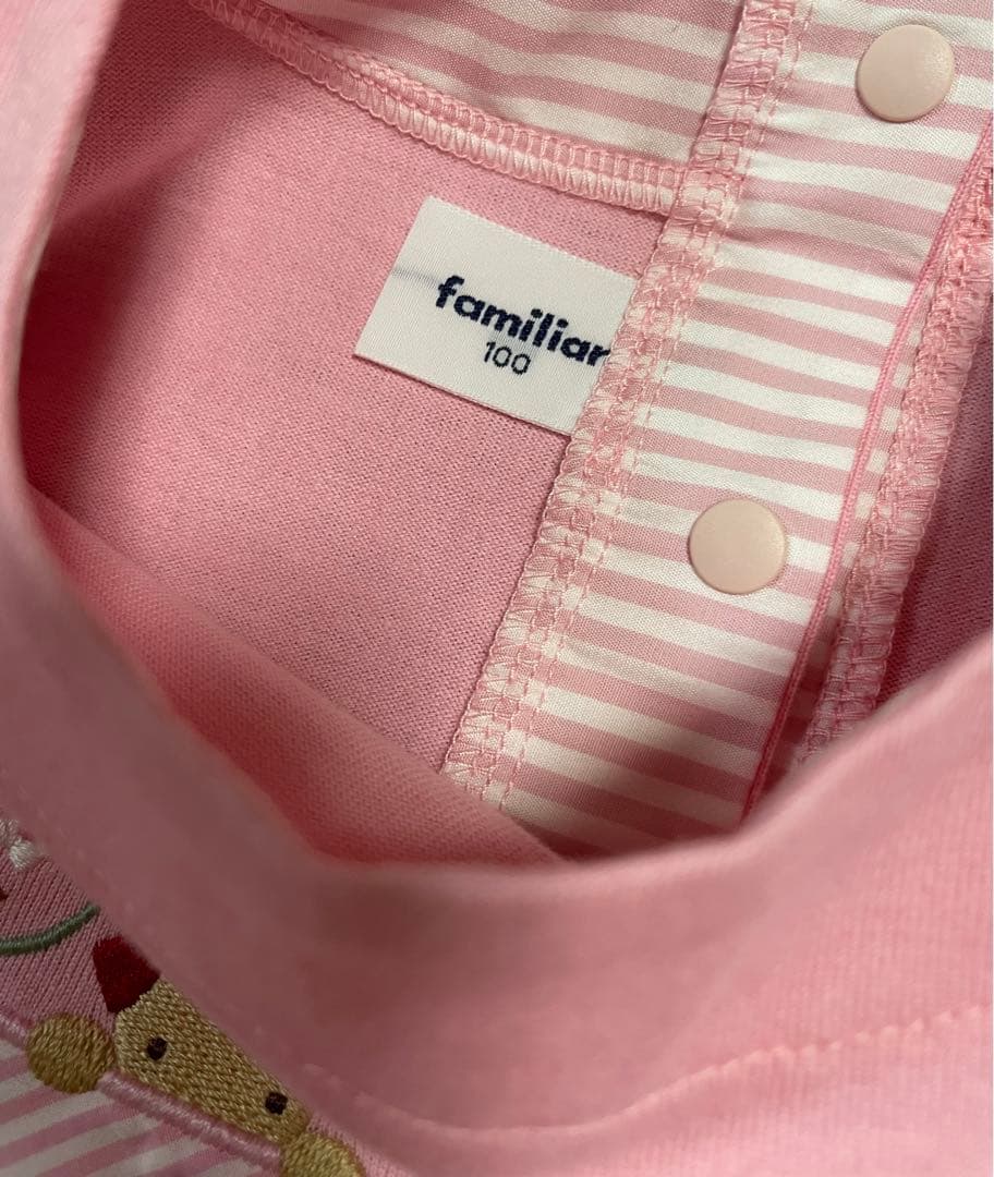 【美品】ファミリア 新作 完売 ピンクチュニック 100