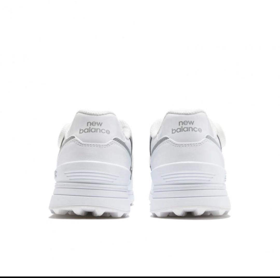 値下げ！New Balance 574 ゴルフシューズ ホワイト23.5cm新品