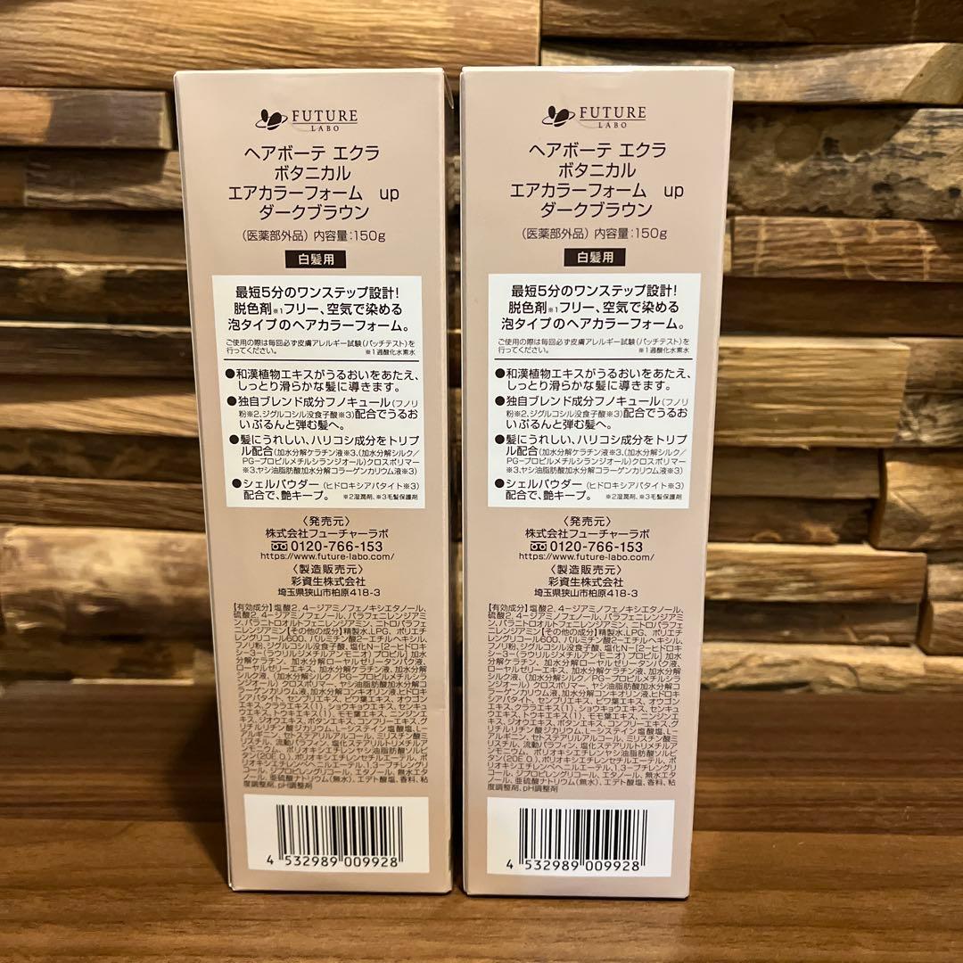 ヘアボーテ　エクラ　ボタニカル ヘアカラーフォーム ダークブラウン 150g