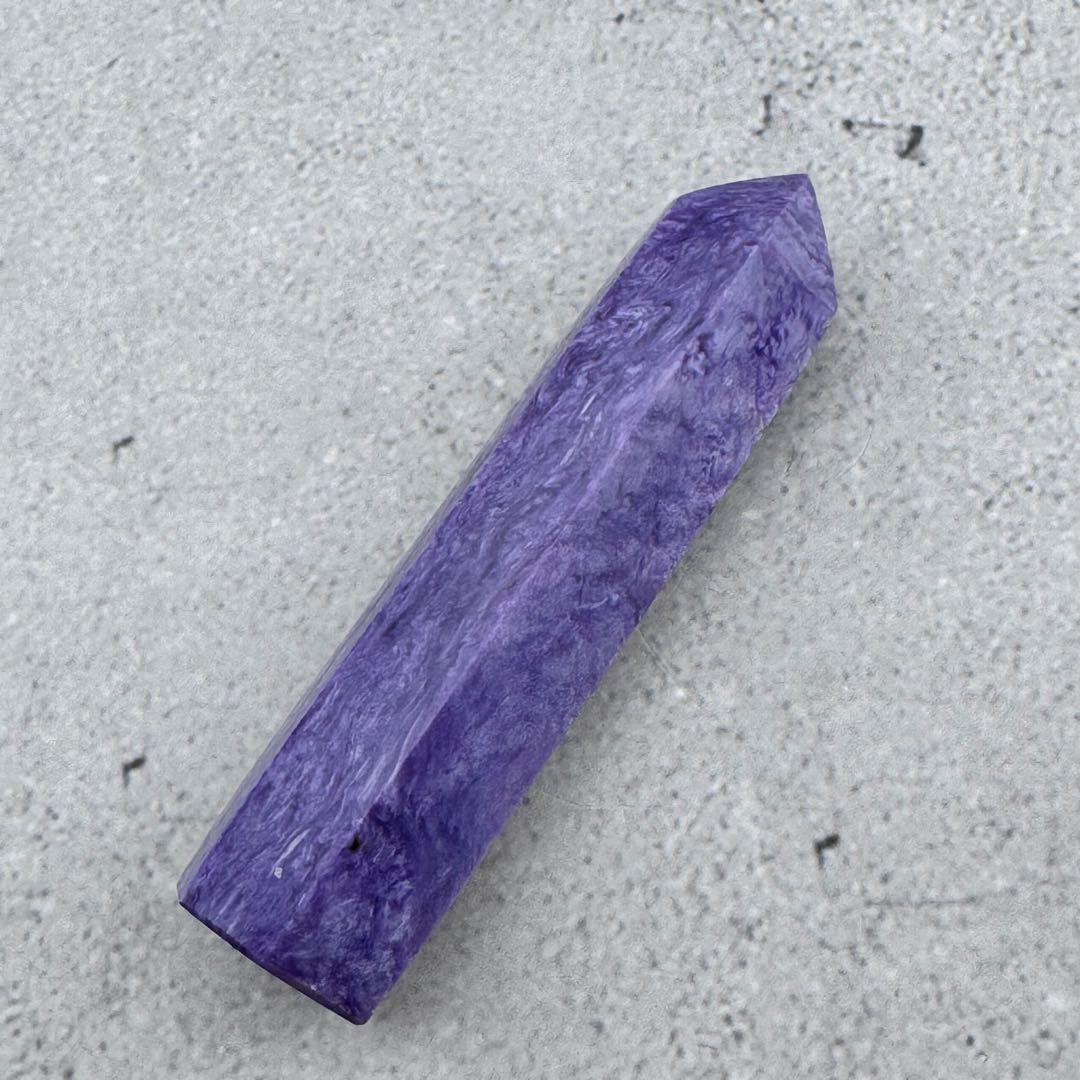 G-144チャロアイト ポイント 希少原石 高品質紫の模様が美しい 天然石