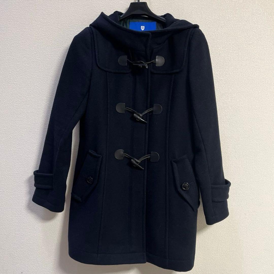 バーバリーブルーレーベル　ダッフルコート　40 Ｌ　紺