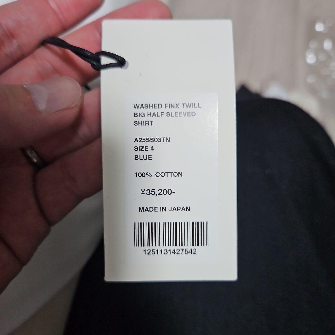 トップス WASHED FINX TWILL BIG HALF SLEEVED SHIRT