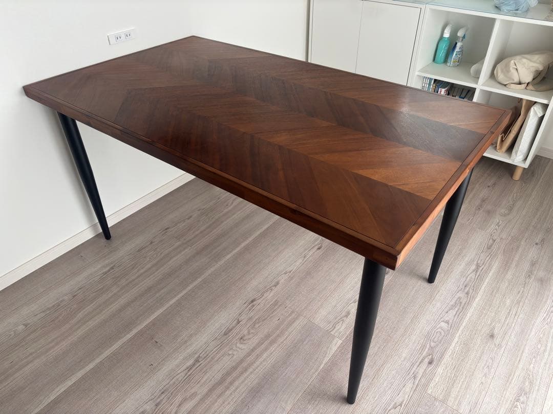 Francfranc レッタ ダイニングテーブル ナチュラル W1400 美品