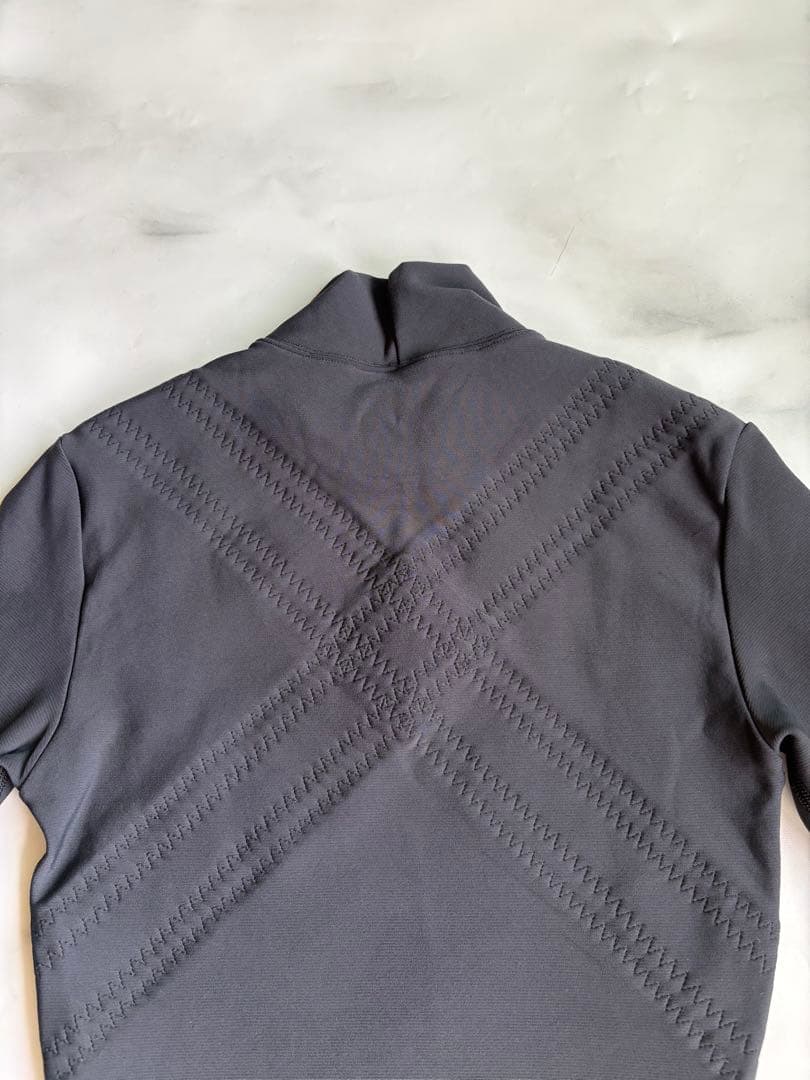 グラントイーワンズレディースパンプ ハイネック長袖光電子 S ブラック