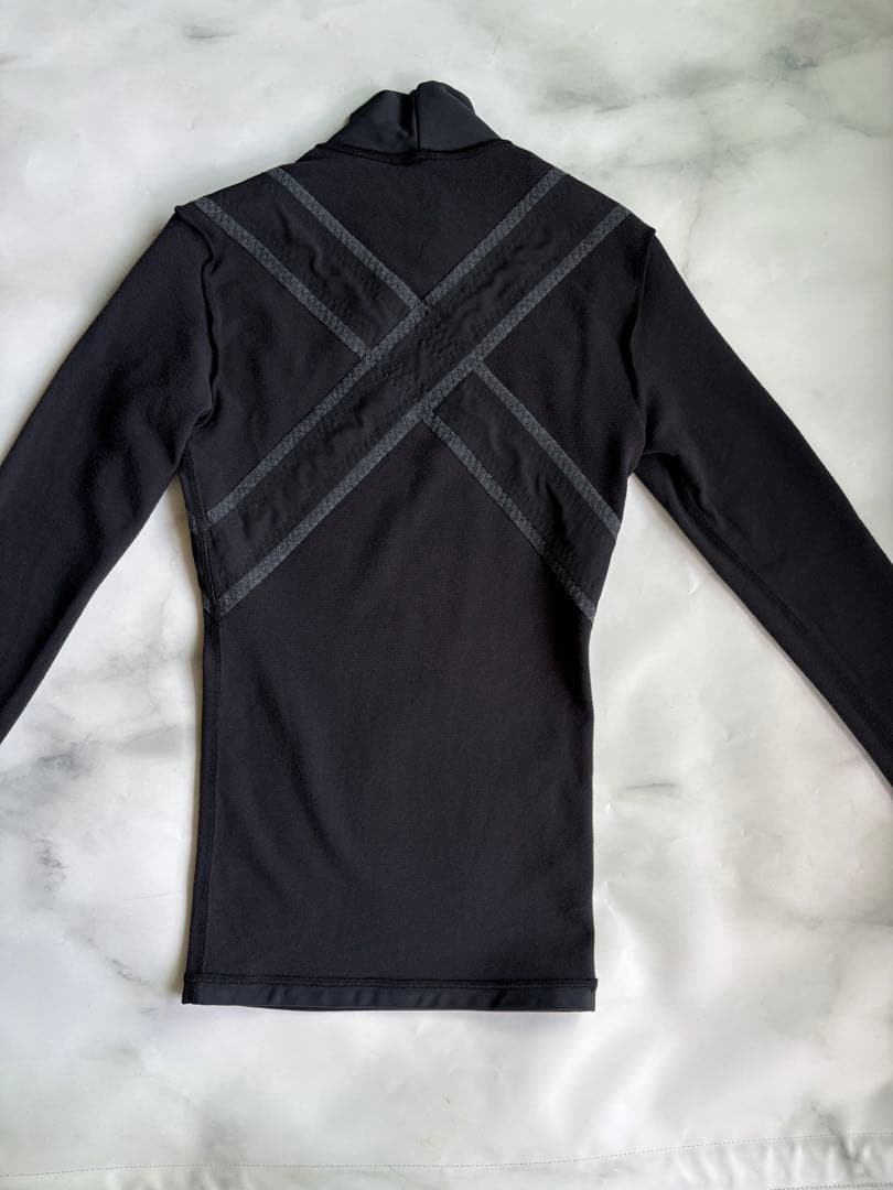 グラントイーワンズレディースパンプ ハイネック長袖光電子 S ブラック