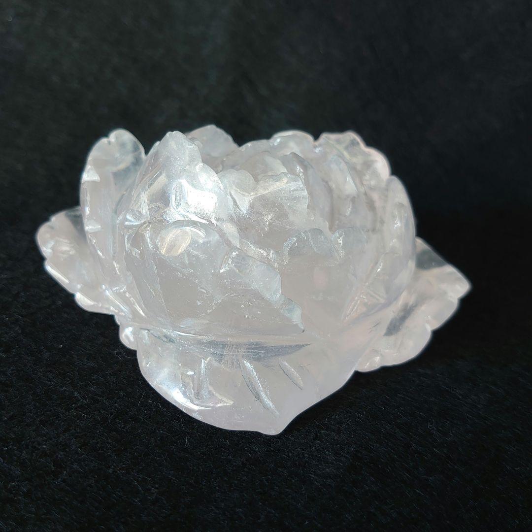 ローズクォーツ薔薇　玄関　リビング　寝室に　素敵な逸品