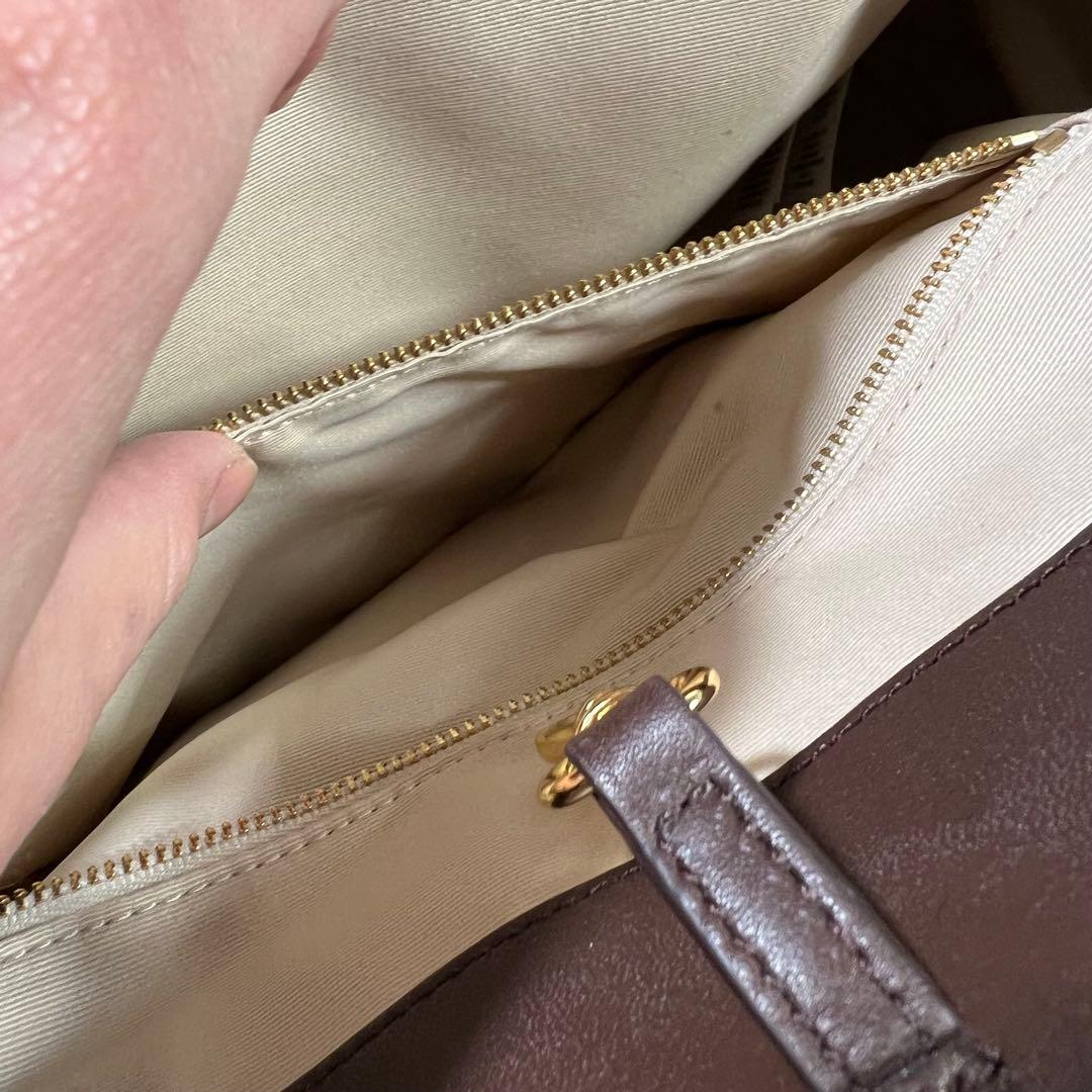 未使用級 ローレンラルフローレン Marcy サッチェル 2wayショルダー