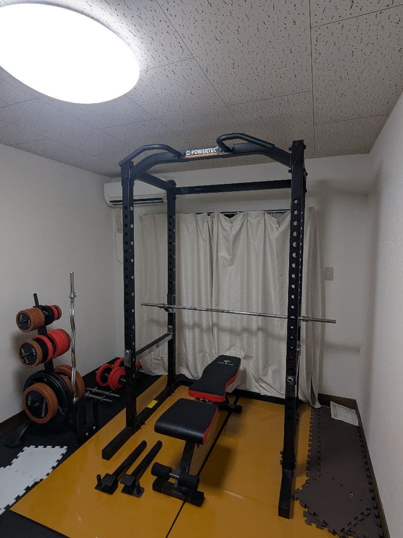 【取り置き中】島根引取限定　パワーラック（パワーテック）　ベンチバーベルダンベル