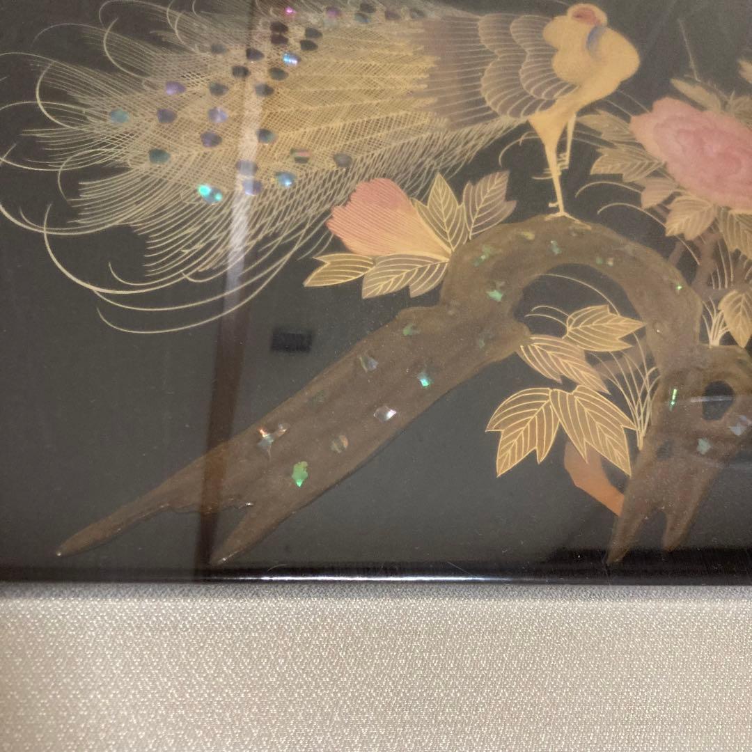 【商品】螺鈿工芸美術品 孔雀 日本芸術骨董品古美術