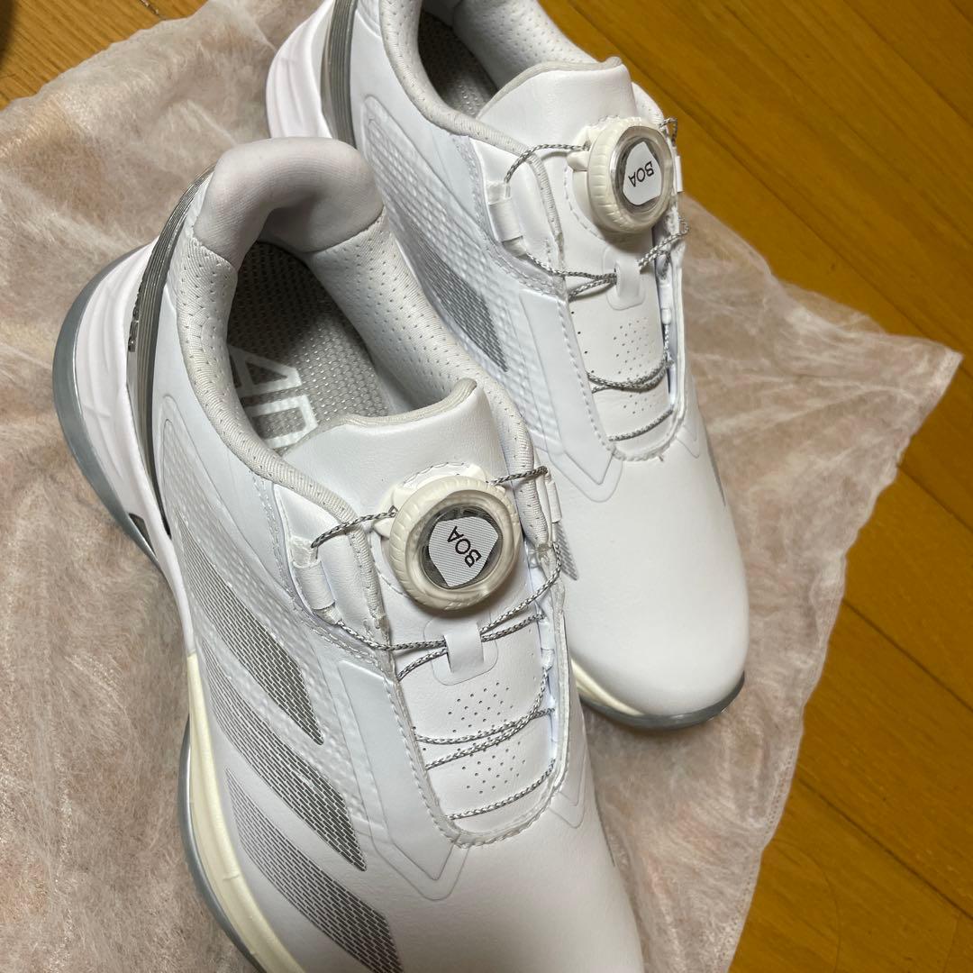 め*ま様 新作アディダス アディゼロ ZG ロウ ボア スパイクレス ゴルフシュ