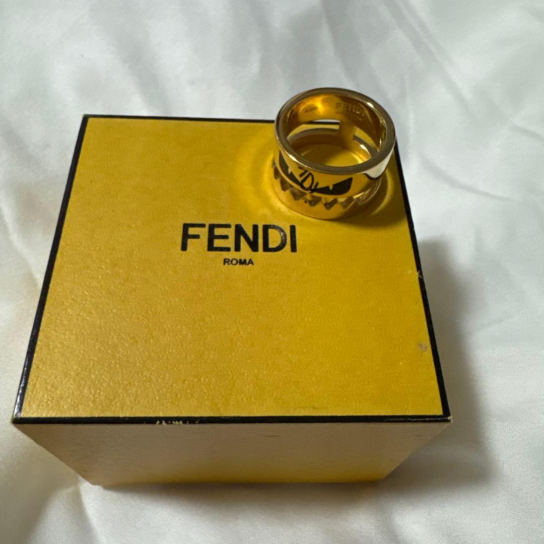 FENDI モンスター　リング　ゴールド