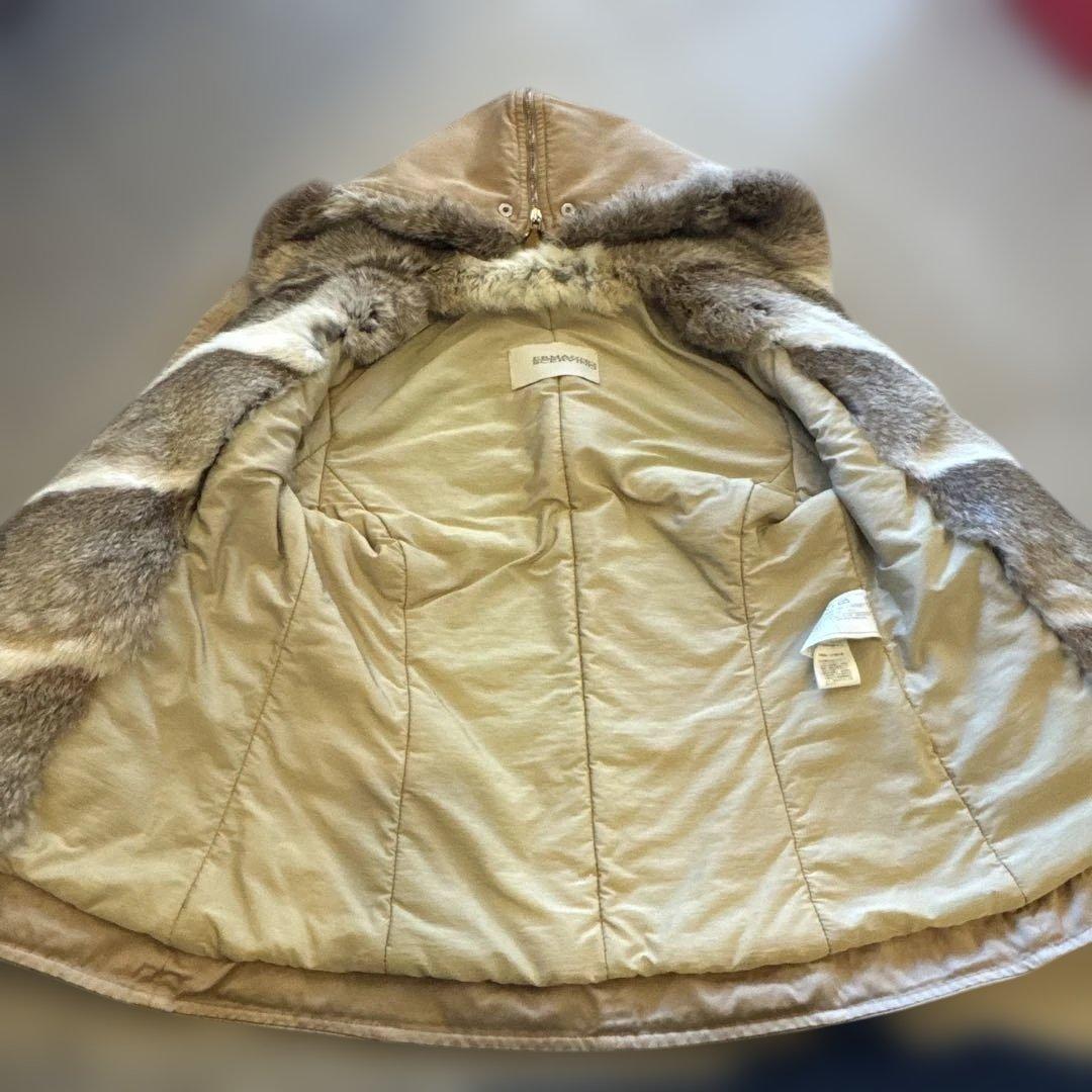 シェルビーノ　3way チンチラファージャケット　Lサイズ