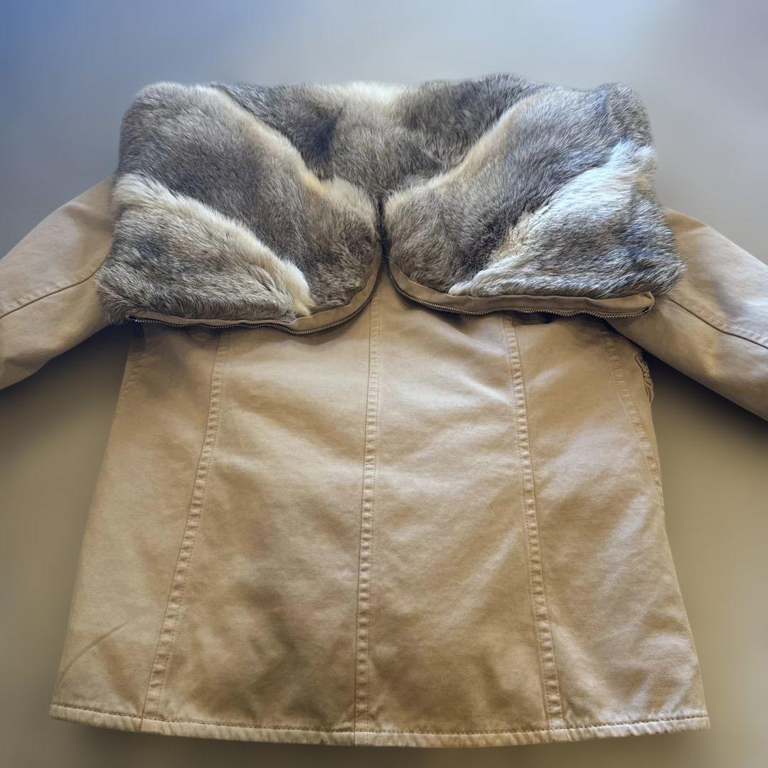 シェルビーノ　3way チンチラファージャケット　Lサイズ