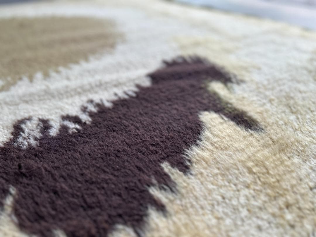 【80's Vintage rug】155×91cm　ブルガリア産　ファーラグ