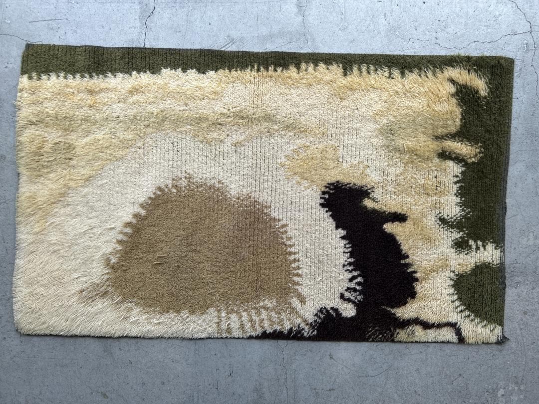 【80's Vintage rug】155×91cm　ブルガリア産　ファーラグ