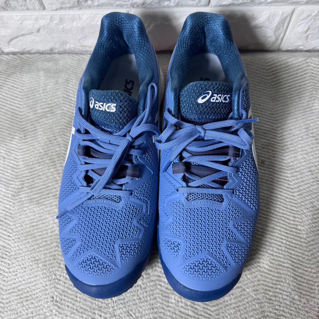 【美品】アシックス テニスシューズ ゲルレゾリューション8 WIDE 26.5
