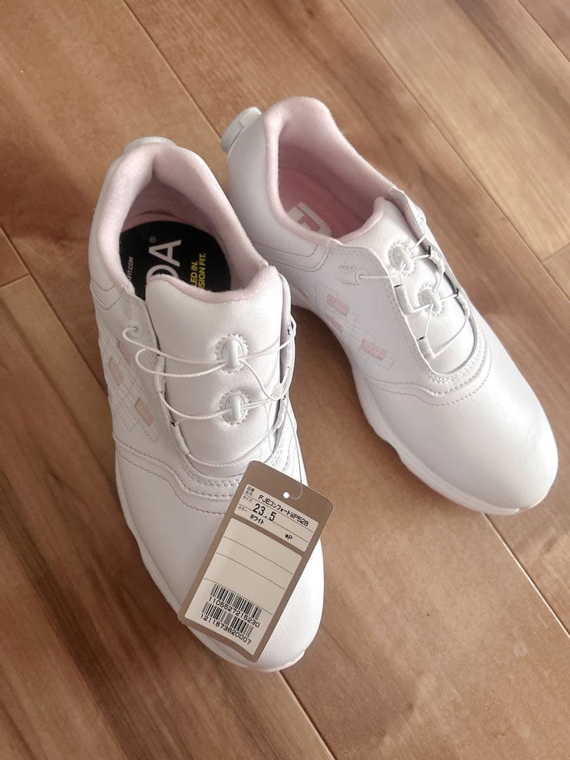 FootJoy レディース ゴルフシューズ 23.5 ホワイト ピンク 超美品