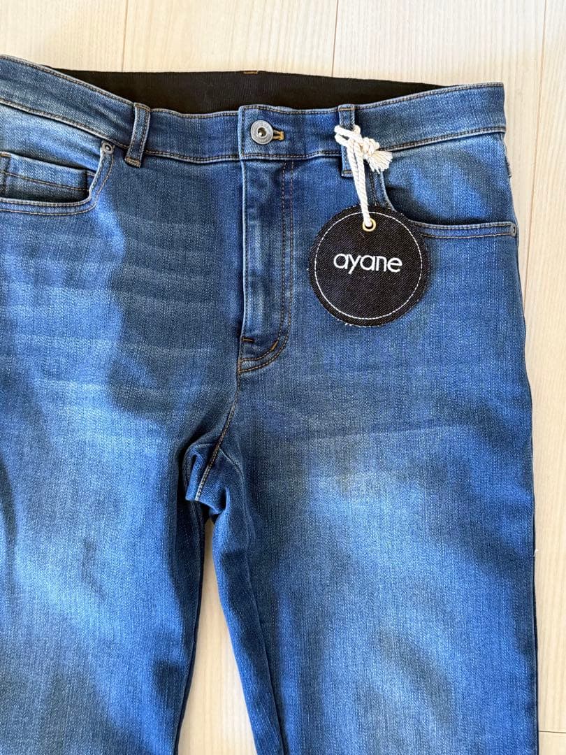 新品未使用　ayane 裏起毛スキニーデニムインディゴ　38サイズ