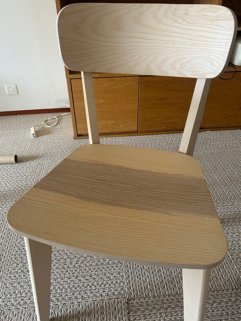 美品 IKEA LISABO 円形 丸 テーブル ダイニング チェア 2脚セット