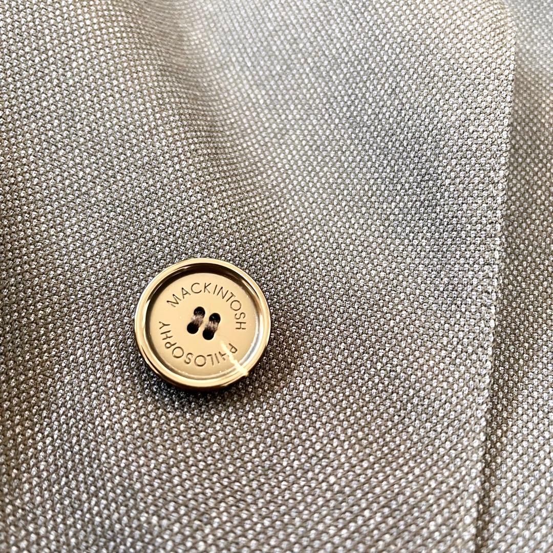 マッキントッシュフィロソフィー　ダウンライナー付ステンカラーコート　ネイビー