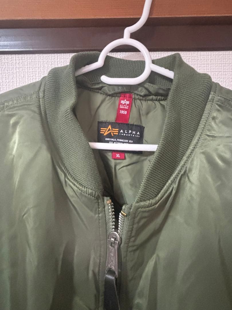 ALPHA MA-1 フライトジャケット XL オリーブグリーン