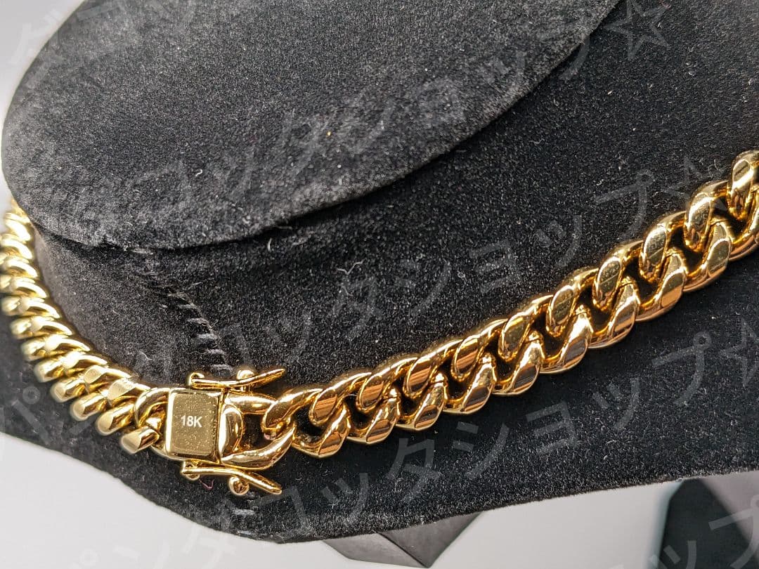 【50cm】【8mm】【18K刻印あり】【Miami Cuban】