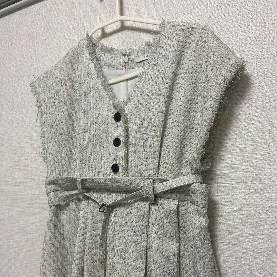 TWEED FRINGE ALL IN ONE CLANE クラネ