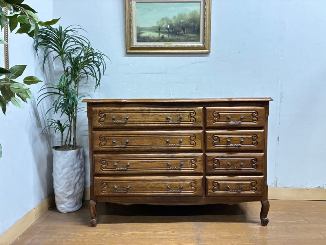 kawa☆管389☆ルーマニア製☆三越ブルージュ☆4段チェスト