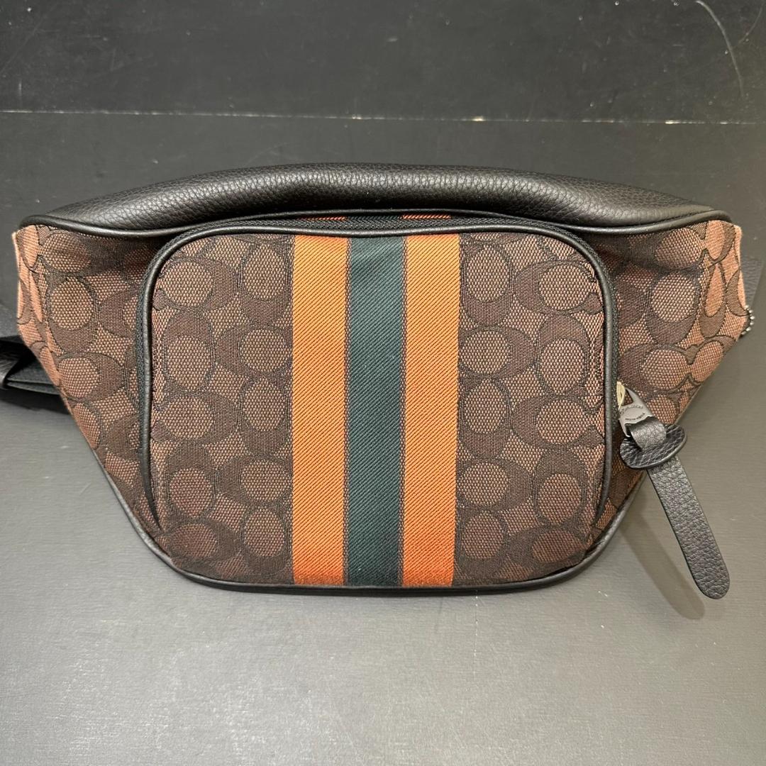 COACH コーチ メンズ ウエストポーチ ジャガード