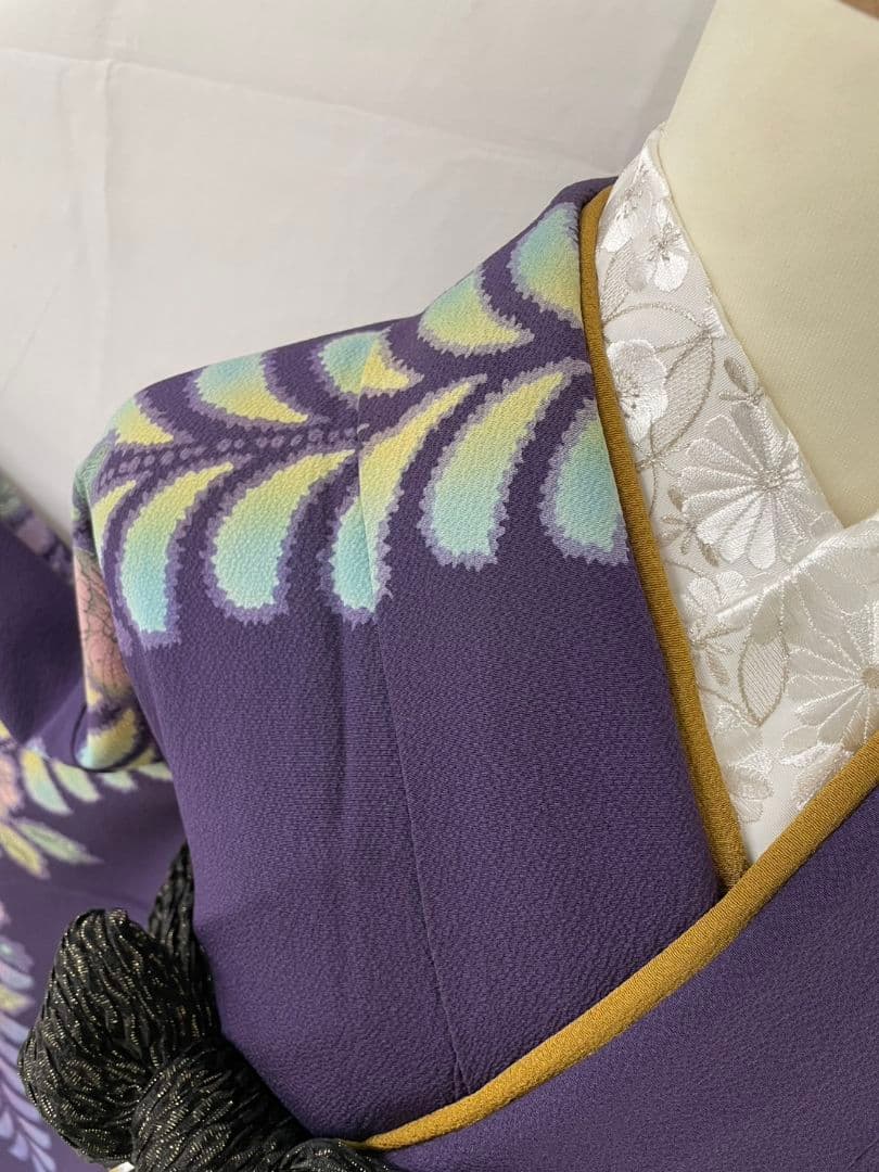 売約済み【WA-Modern】★★正絹　辻ヶ花　振袖2点セット(振袖長襦袢)★★