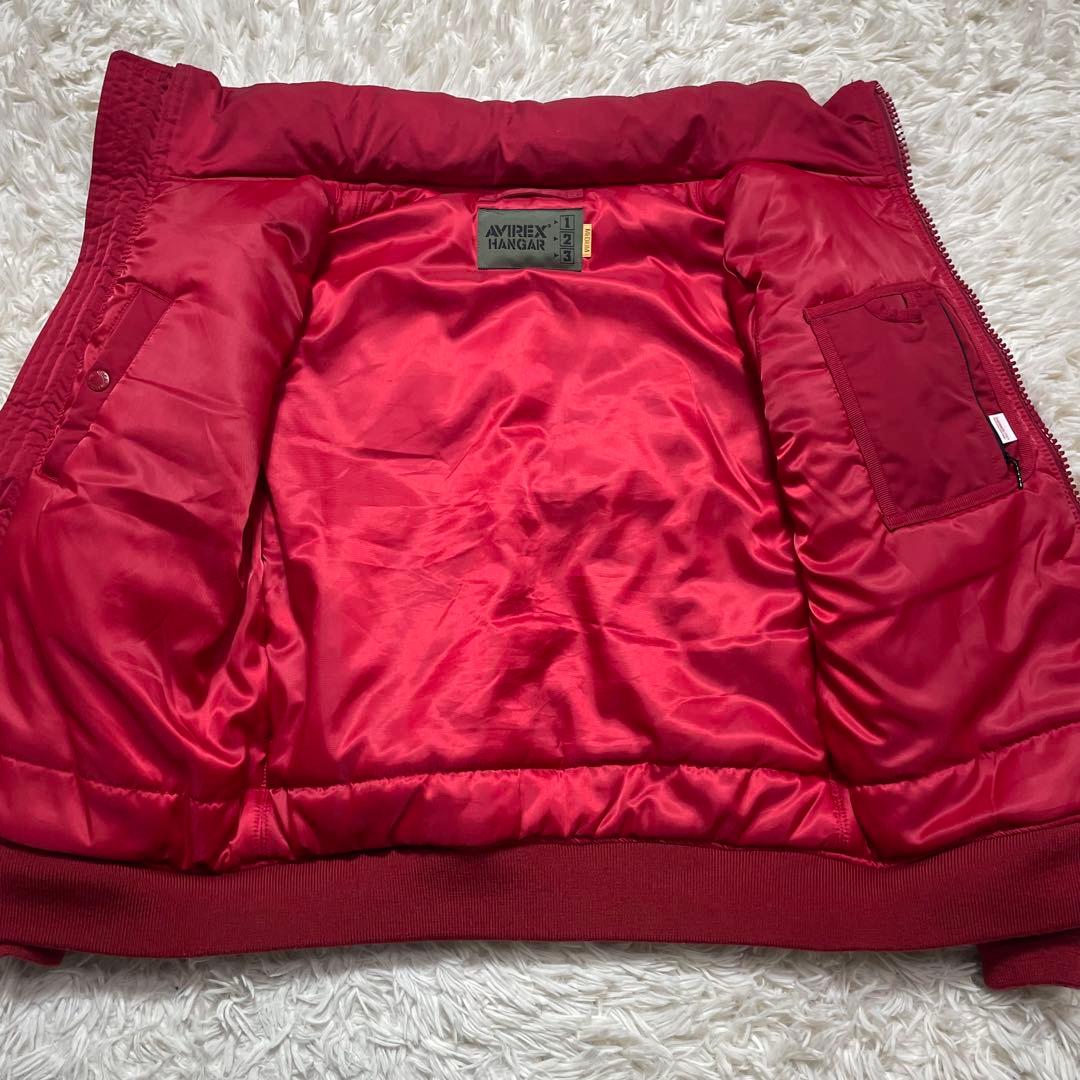 【極美品】 AVIREX トップガン MA-1フライトジャケット レッド M