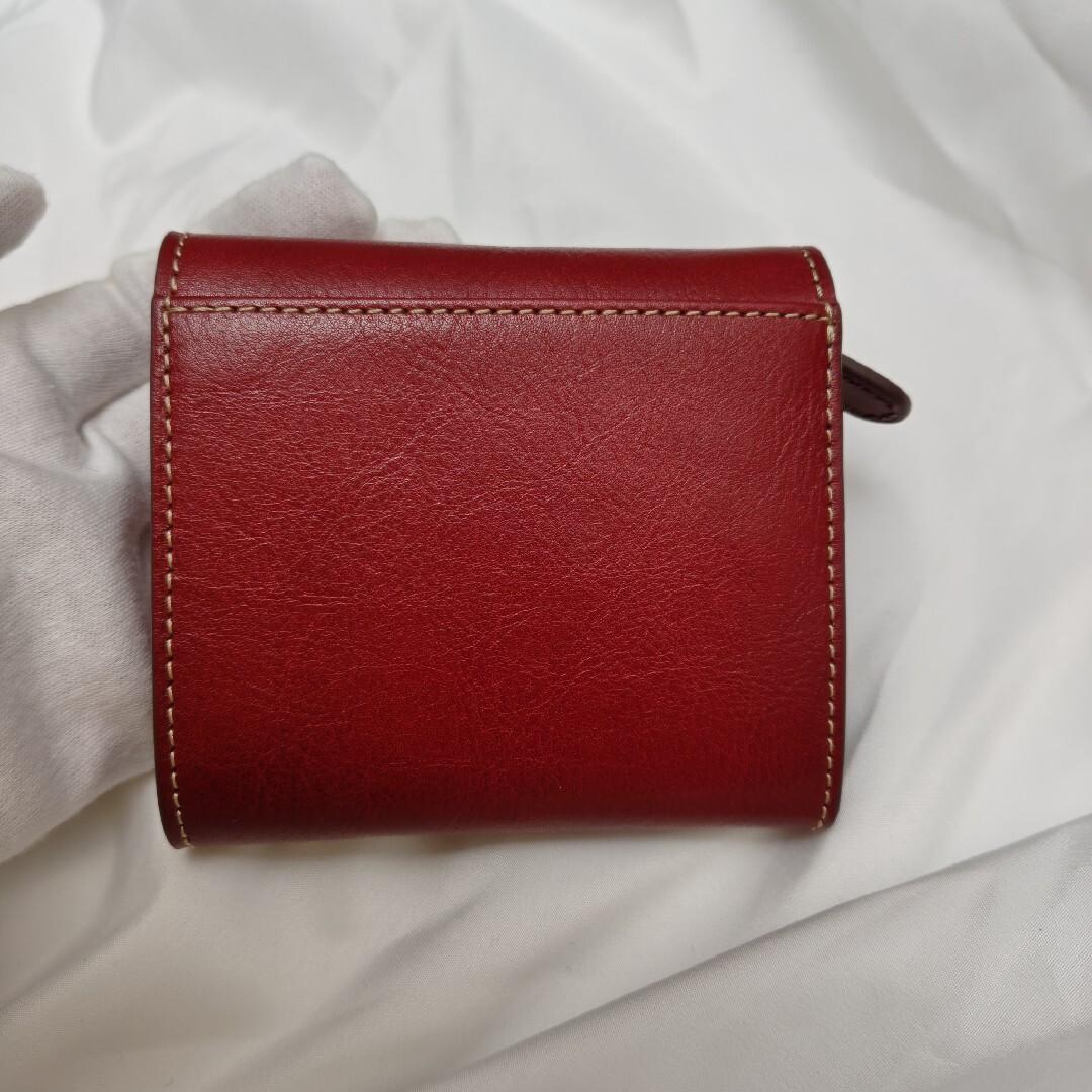 未使用級　ゆべしさん　dakota ２つ折り財布トゥリパーノ　赤