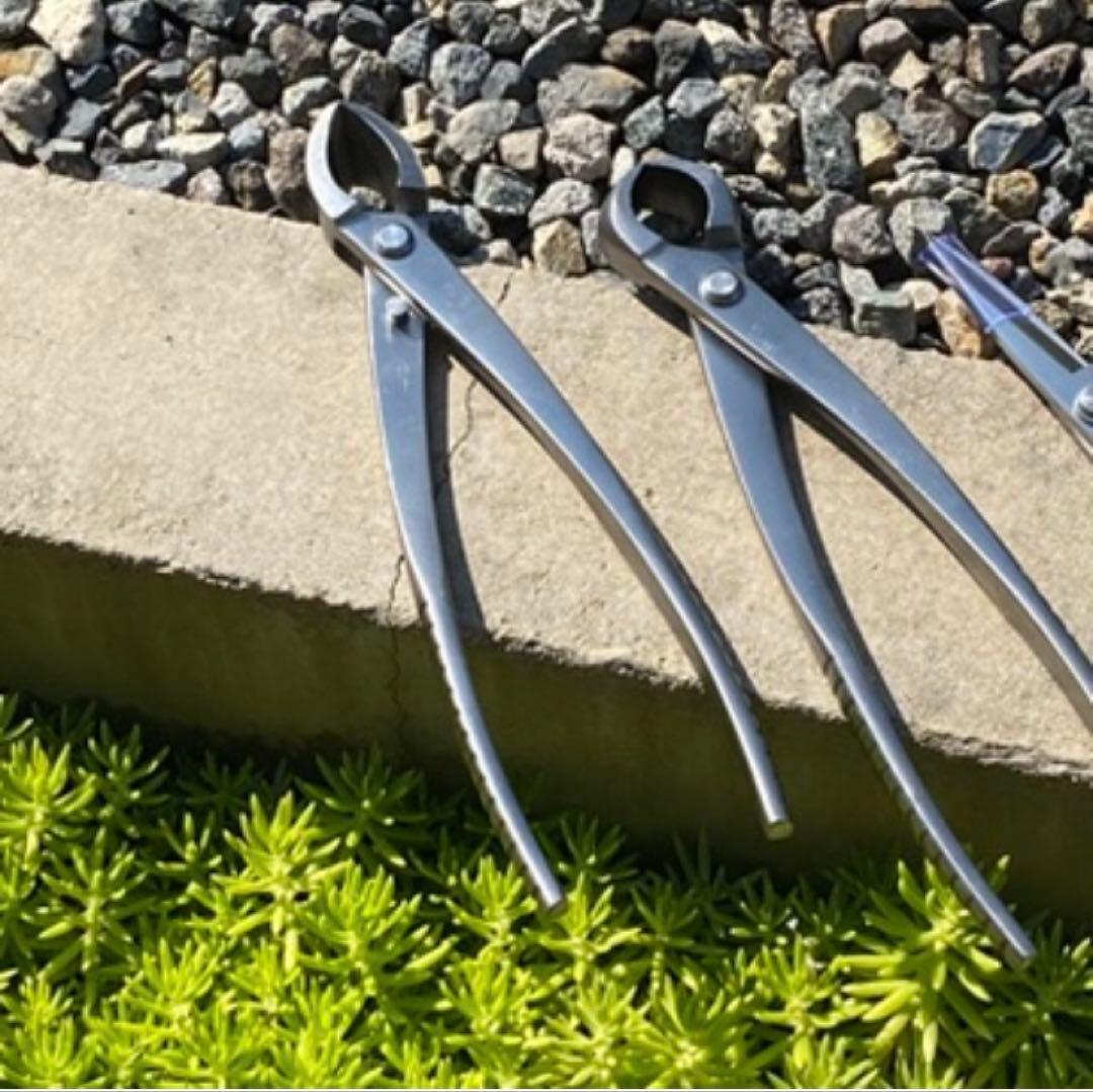 No.735 ステンレス製 盆栽鋏 3本セット 剪定 根切り 芽切り 園芸用品