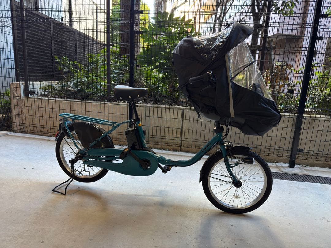電動自転車　チャイルドシート付き　ほぼ新品