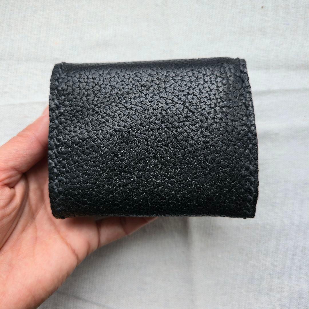 鹿革の三つ折り財布