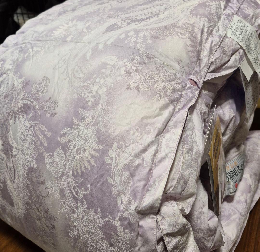 週末まで値引き中　新品65%OFFグース羽毛布団ダブルサイズ　西川ダウン