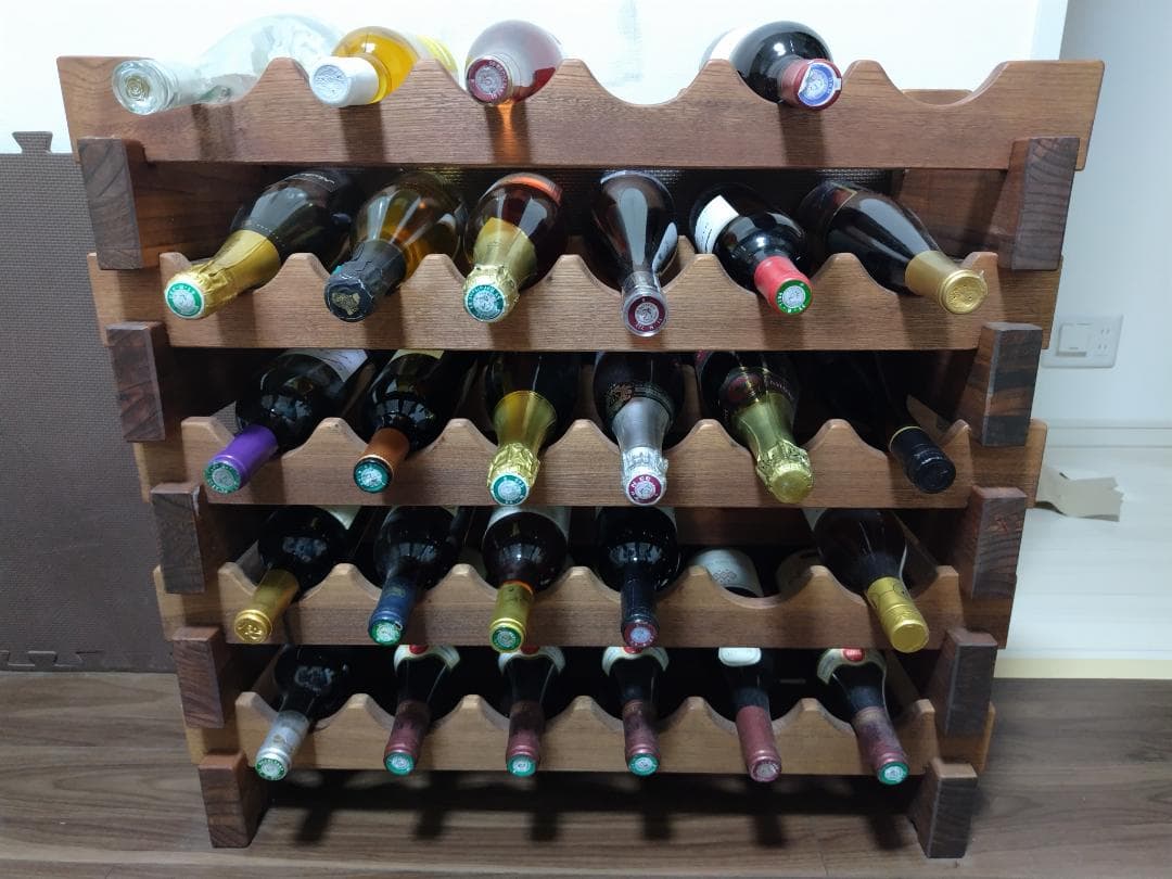 ワインラック 5段セット 30本収納 木製