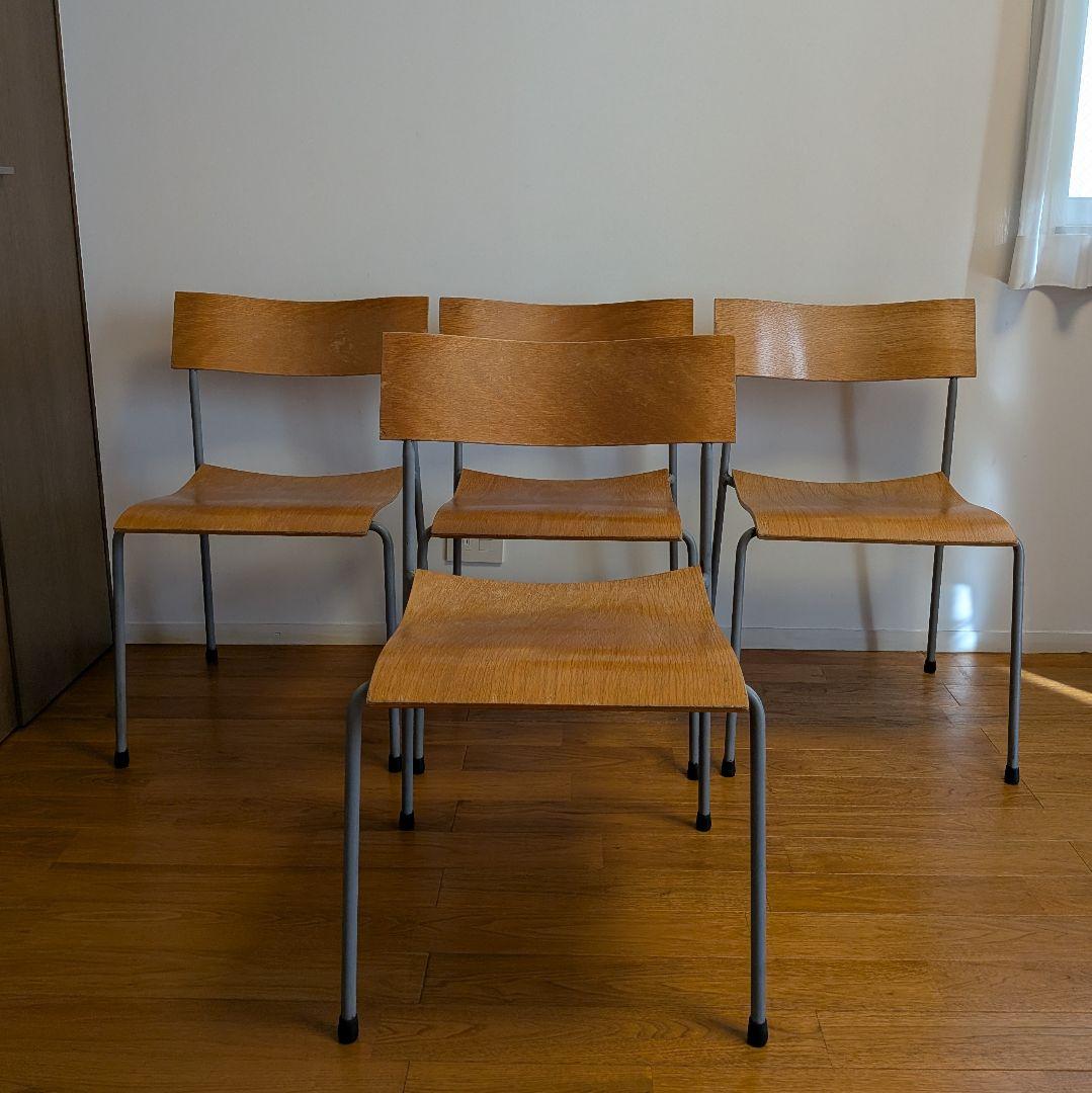 LAMMHULTS ラムホルツ キャンパスチェア 4脚セット 北欧 スタッキング