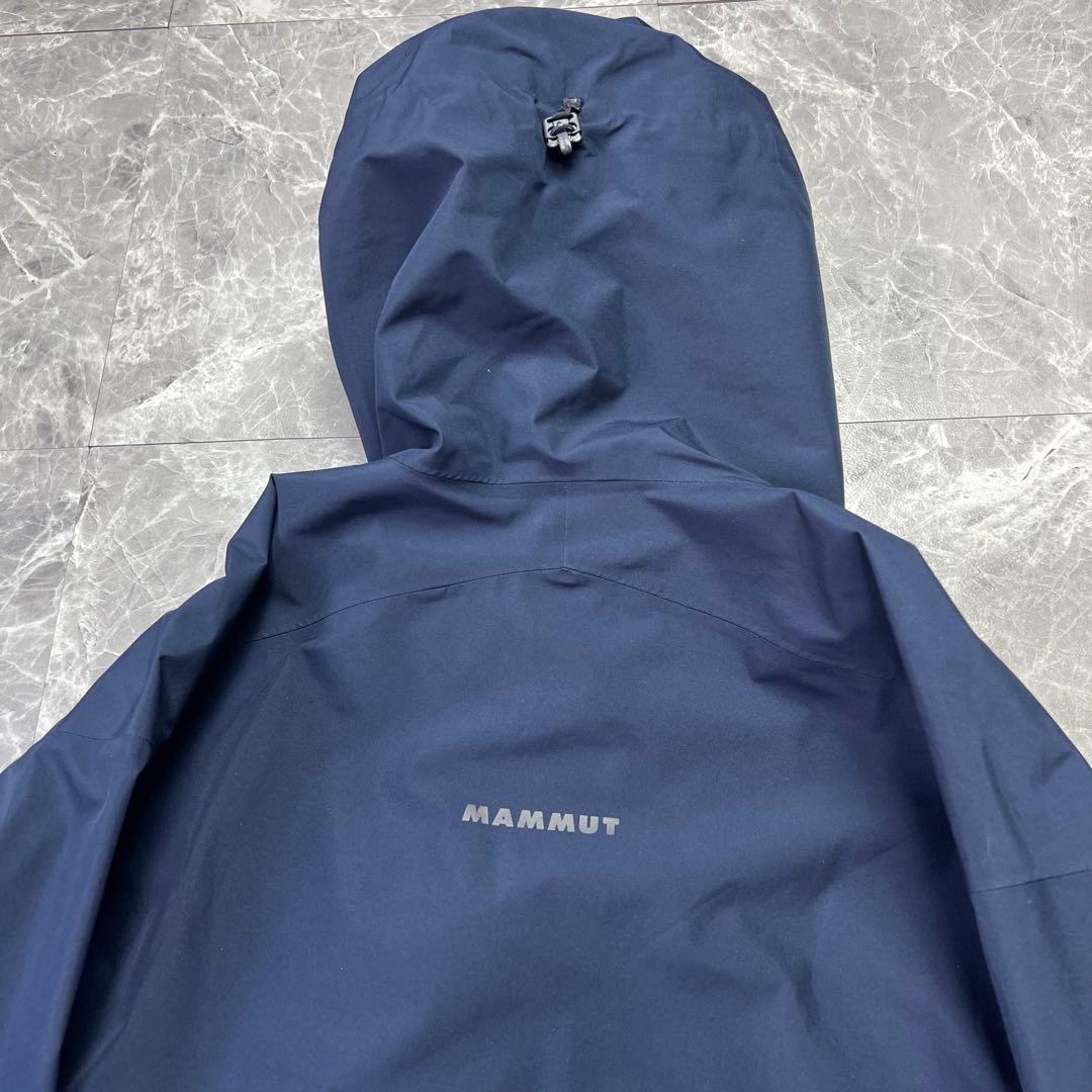 極美品　マムート　アヤコプロ　フーデッドジャケット　ゴアテックス　ネイビー　L