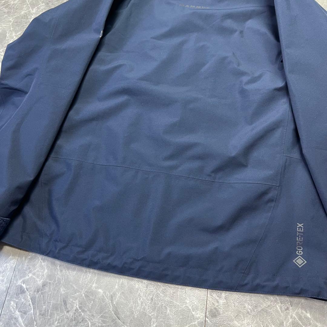 極美品　マムート　アヤコプロ　フーデッドジャケット　ゴアテックス　ネイビー　L