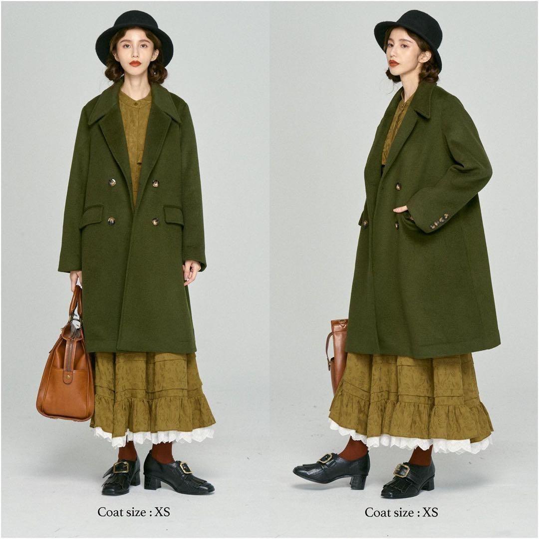 Tnewties 足元にカメレオンがいる チェスターコート Mサイズ