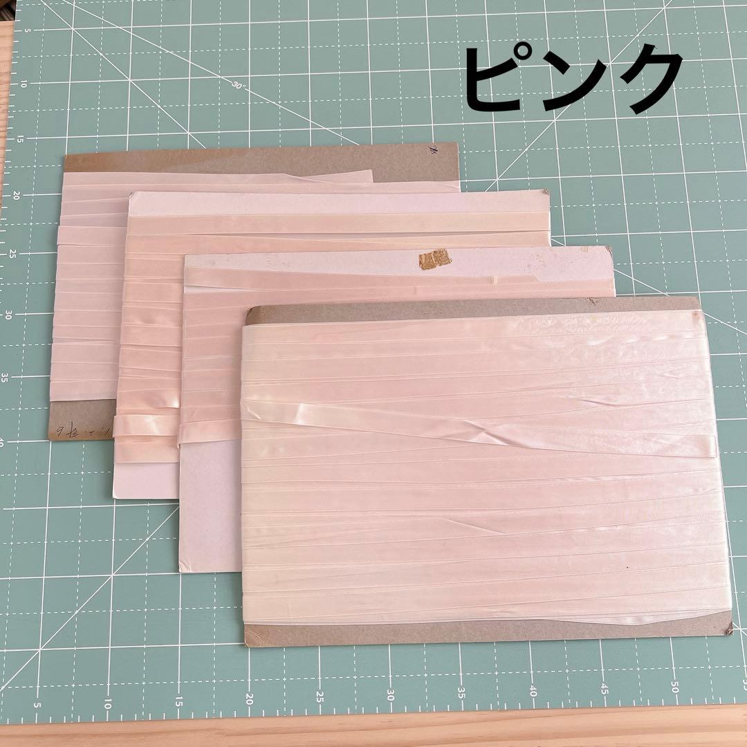 サテンリボンまとめ売り　15㎜幅リボンとミニリボンボウ　訳あり