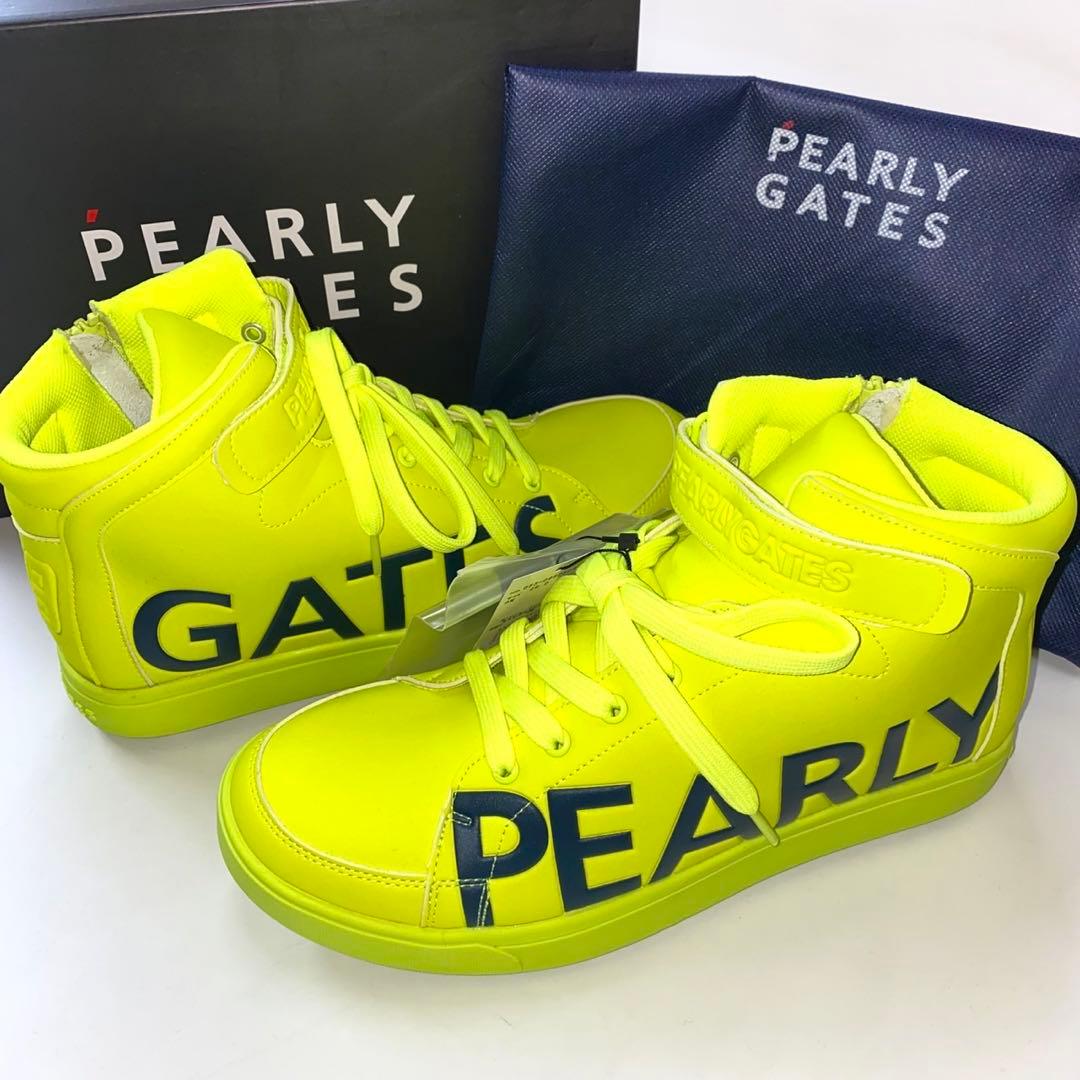 PEARLYGATES 053-0992309 イエロー ゴルフシューズ 箱あり