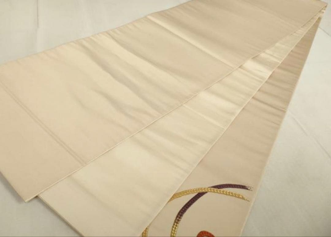 振袖フルセット6点サイズM〜Ｌ駒刺繍　流水地紙花文　暈し染め　金彩　正絹