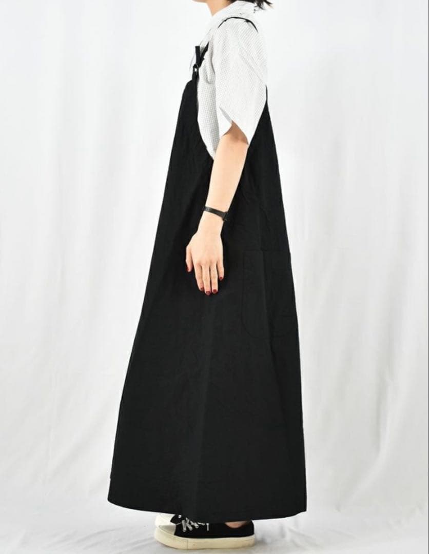 Sarahwear コットンリネンダンプサロペットジャンパースカート