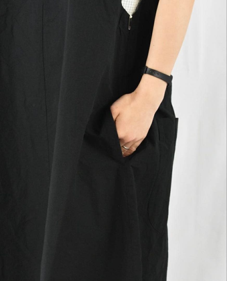 Sarahwear コットンリネンダンプサロペットジャンパースカート