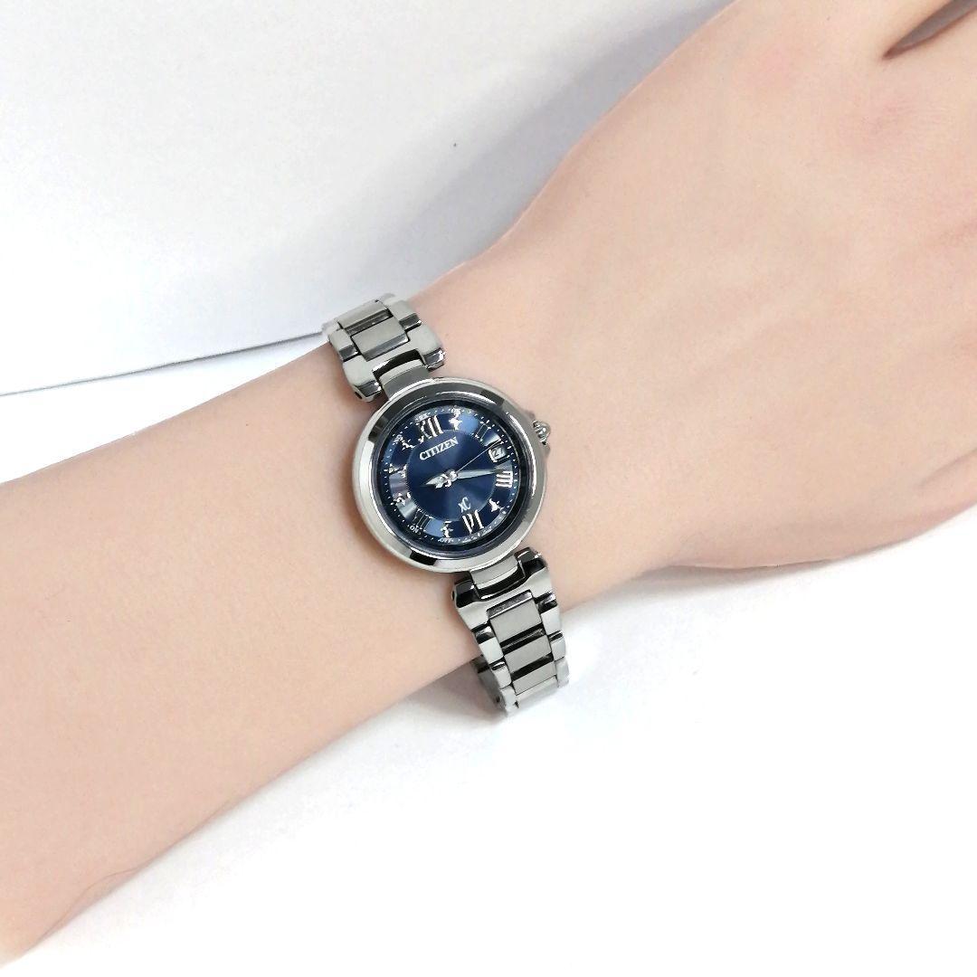 稼働✨ CITIZEN　XC　ハッピーフライト　希少色　ネイビー　デイト