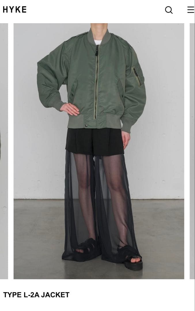 HYKE TYPE L-2A JACKET オリーブドラブ Sサイズ