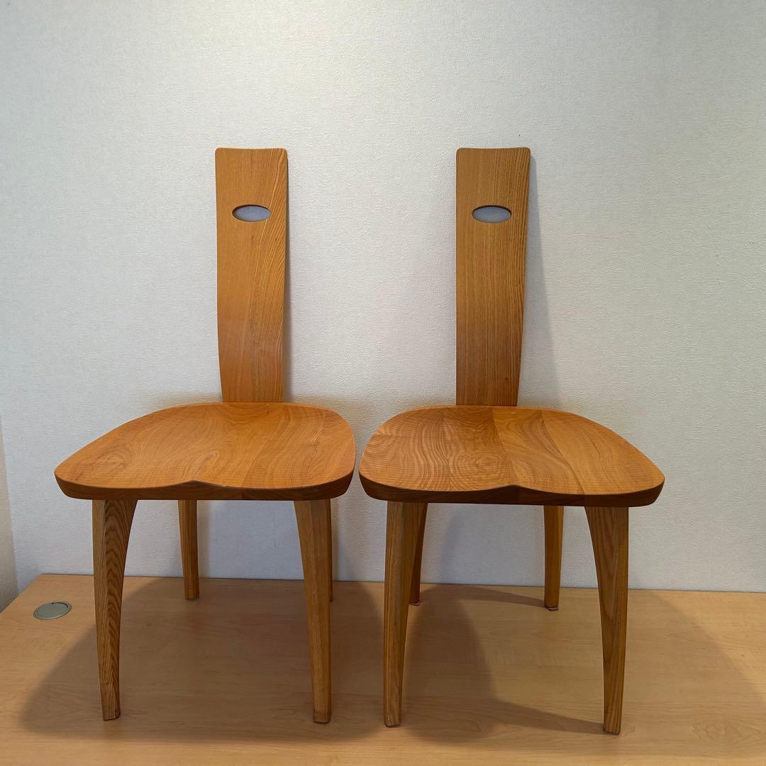 シラカワ 飛騨の匠工房シリーズ ダイニングチェア 2脚 直接引き取り可能