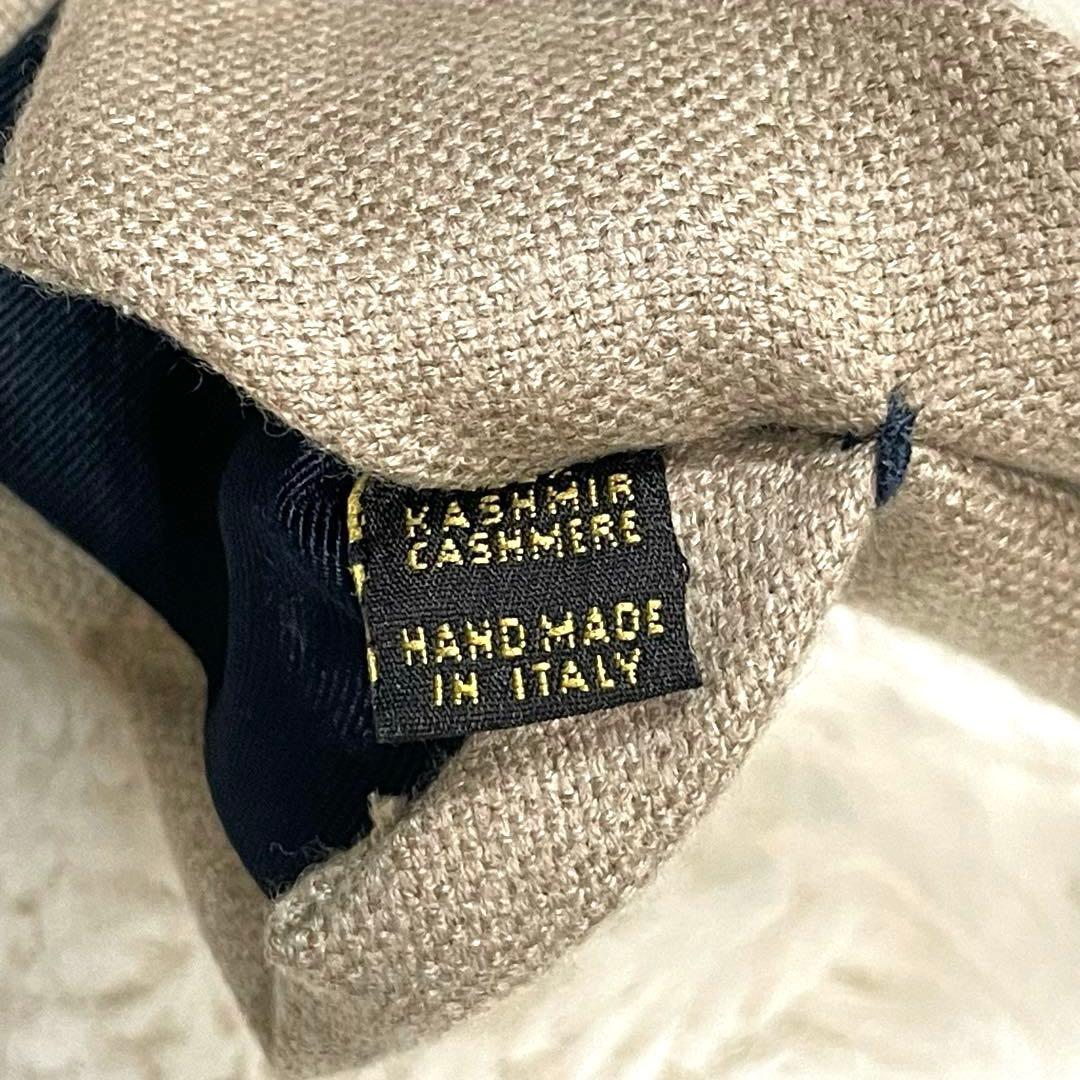 【極美品】ロロピアーナ ネクタイ　ベージュ　カシミヤ 100%